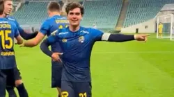 El volante nacional anotó un golazo en el fútbol ruso