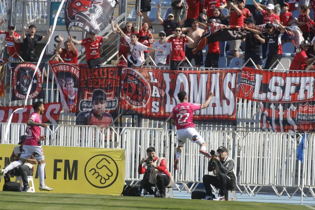 Flavio Moya celebrando su gol contra O’Higgins | FOTO: Jorge Loyola/Photosport