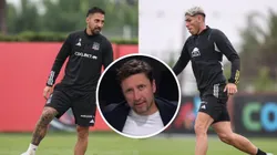 Francisco Sagredo entregó detalles de las lesiones de Javier Correa y Carlos Palacios. (Foto: @ColoColo)