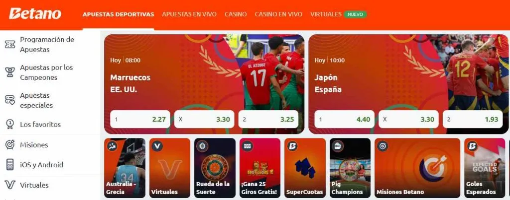 Betano en vivo