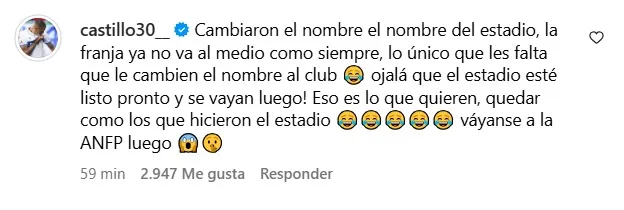 Nicolás Castillo mostró toda su molestia en publicación de la nueva camiseta de Universidad Católica.