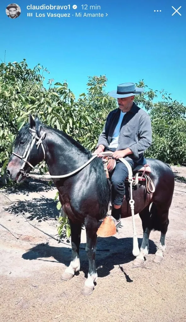 Captura de la historia en Instagram de Claudio Bravo.