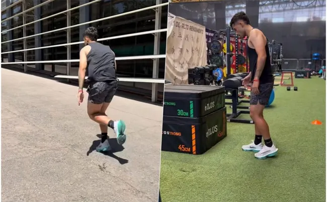 Pese a estar de vacaciones, Lucas Assadi sigue entrenando por su propia cuenta | FOTO: Captura