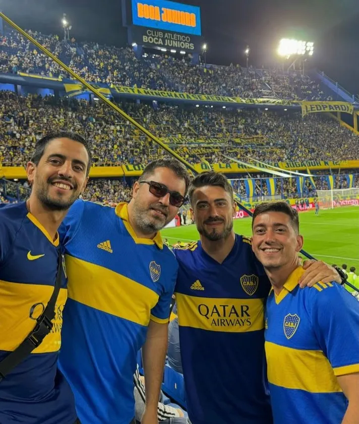 Las publicaciones de Gómez presente en La Bombonera (Instagram)