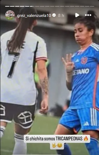 La publicación de Grez. | Foto: Instagram