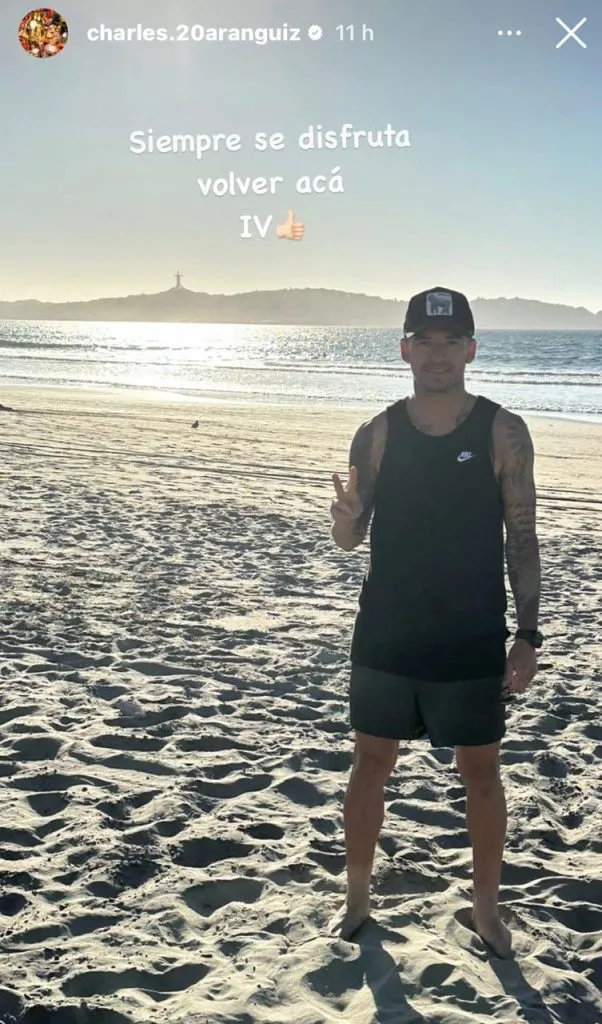 Las vacaciones del Príncipe Aránguiz (Instagram)