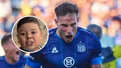 Bruno Barticciotto recibió una especial dedicatoria del "Aguante Talleres".