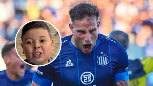 Bruno Barticciotto recibió una especial dedicatoria del "Aguante Talleres".