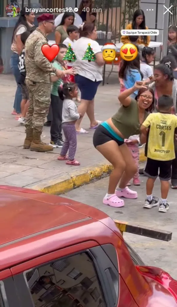 Captura de la historia de Instagram de Brayan Cortés.