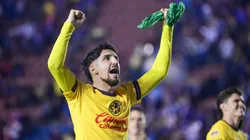 Diego Valdés celebra la clasificación de América a la final del Apertura 2024.