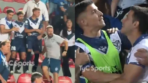 Agustín Bouzat, ex Colo Colo, se vio involucrado en fuerte pelea en partido de Vélez