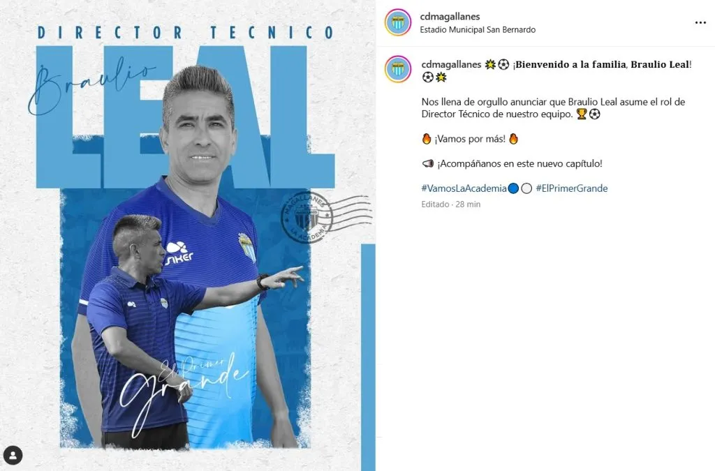 Braulio Leal es anunciado como nuevo estratega de Magallanes. (Foto: cdmagallanes, Instagram)