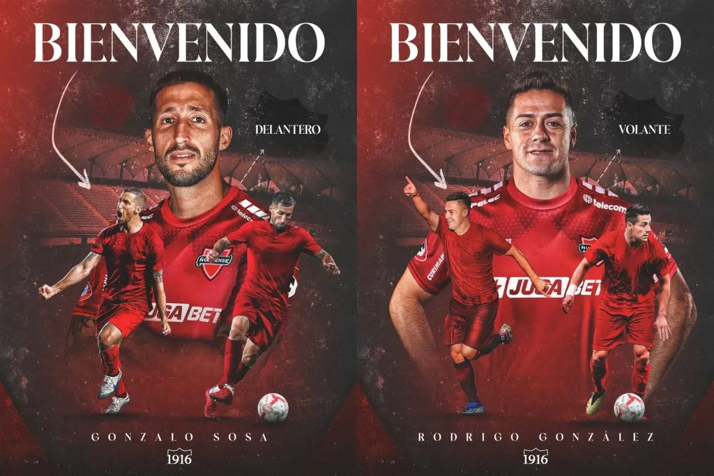 Gonzalo Sosa y Rodrigo Contreras son los dos primeros refuerzos de Ñublense. (Foto: Ñublense SADP)