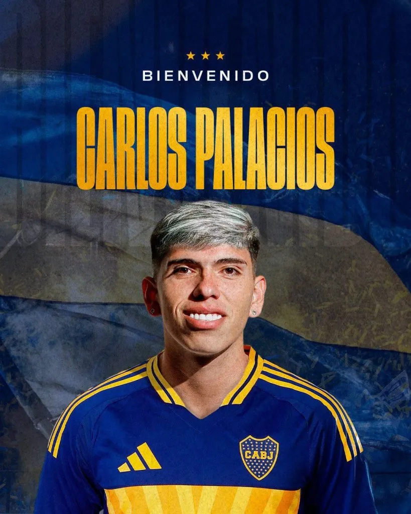 Palacios fue presentado como nuevo jugador de Boca | Foto: Boca Juniors