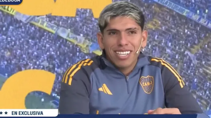 Carlos Palacios y sus primeras palabras como jugador de Boca Juniors