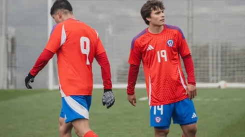 Chatiliez con la camiseta de la Roja Sub 20 en España.