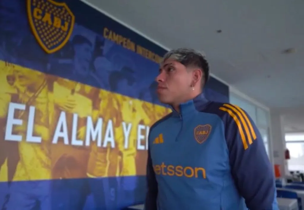 Carlos Palacios fue presentado hace días como nuevo jugador de Boca Juniors