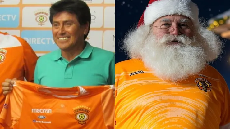 Juan Covarrubias le pide un regalo al viejito pascuero. (Foto: CobreloaSADP | Grok)