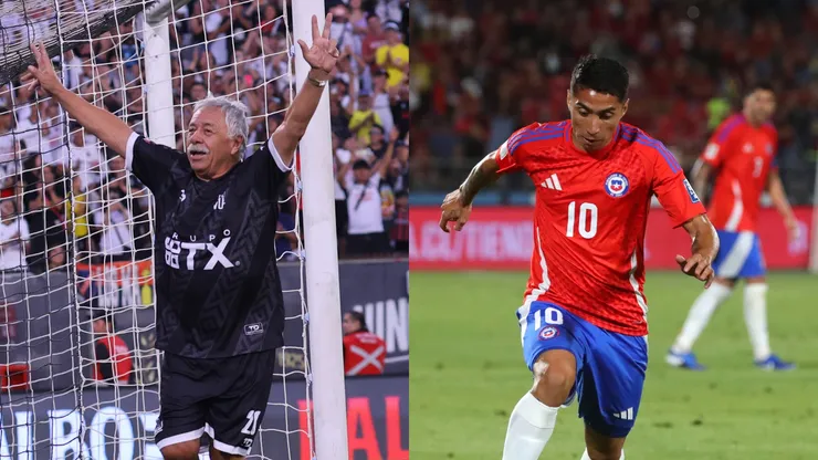 Carlos Caszely elogia a Luciano Cabral. (Foto: Photosport)