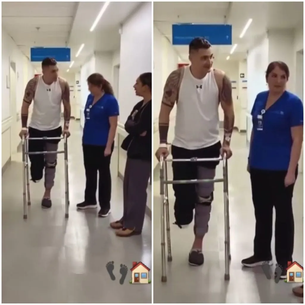 Las primeras imágenes que compartió Cristóbal Campos de su rehabilitación (Captura)