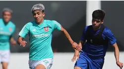 La formación B de Universidad de Chile ante Audax Italiano.