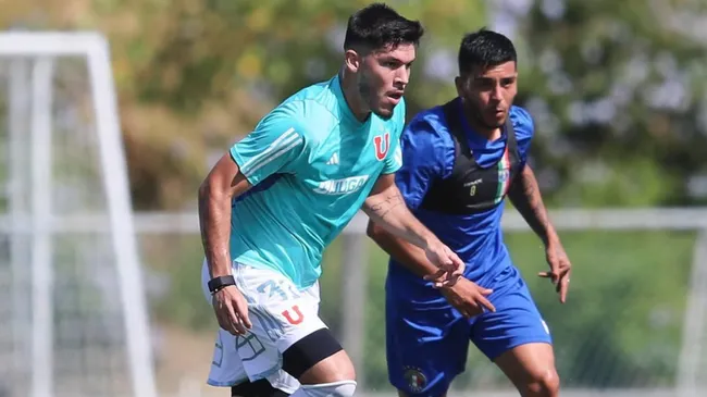 Bianneider Tamayo también sumó minutos en el amistoso de Universidad de Chile.