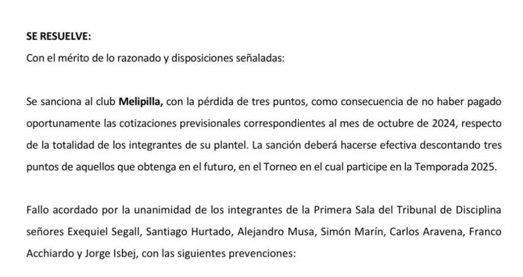 La sentencia hacia Melipilla (Captura)