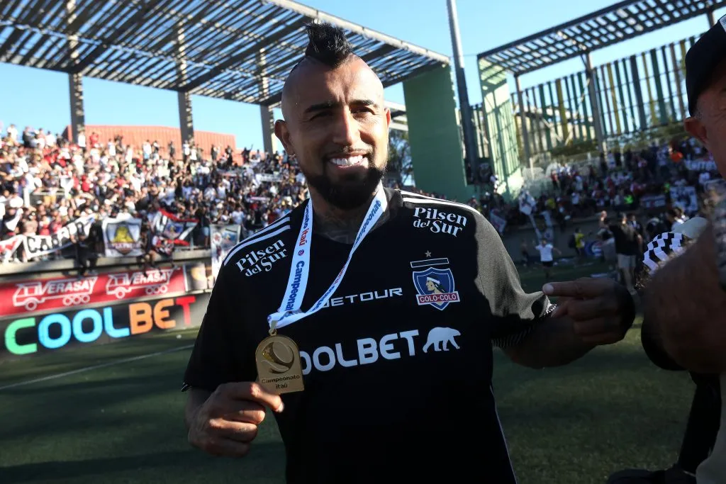 Arturo Vidal fue fundamental en la obtención de la estrella 34 de Colo Colo. (Foto: Javier Salvo/Photosport)
