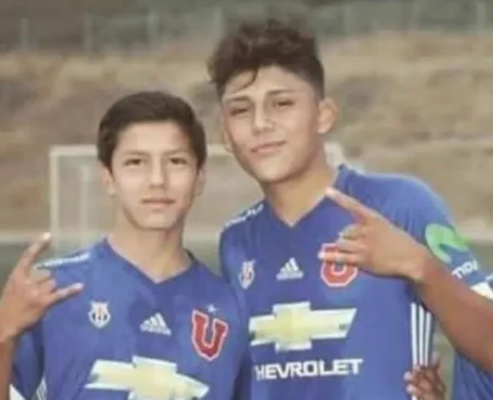 Damián Pizarro en su etapa en las inferiores de Universidad de Chile.