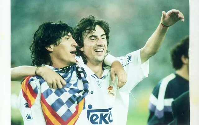 Zamorano y Amavisca formaron una linda amistar en el Real Madrid | FOTO: Archivo