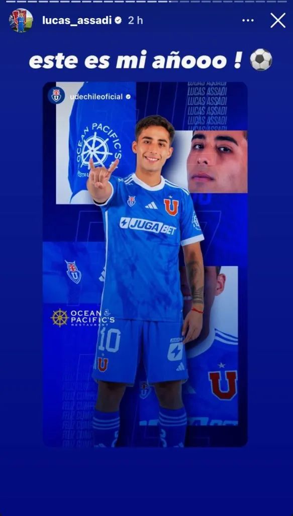 Assadi y su publicación (Instagram)