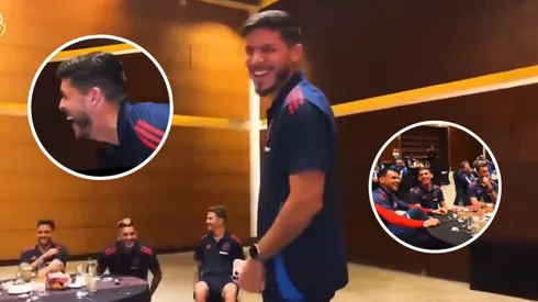 El defensor venezolano vivió un momento que sacó risas en sus compañeros en la U