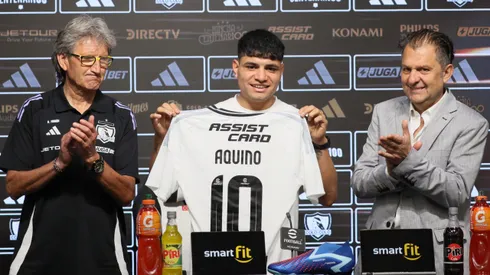 Este jueves fue presentado Claudio Aquino en Colo Colo.