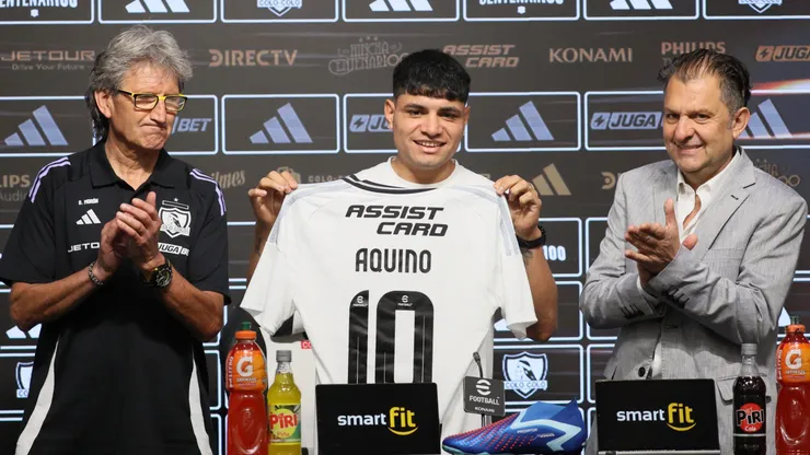 Este jueves fue presentado Claudio Aquino en Colo Colo.
