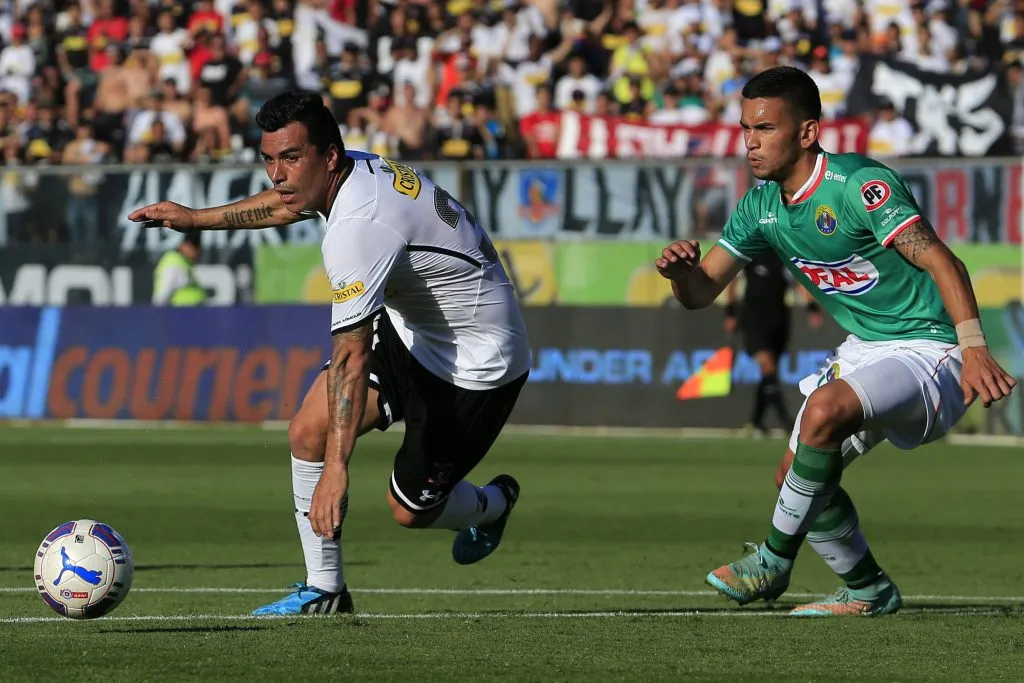 Vegas jugando ante Colo Colo con la camiseta de Audax Italiano | FOTO: Andres Pina/Photosport