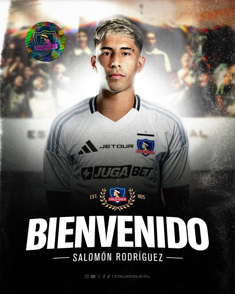 Así oficializó Colo Colo el fichaje de Salomón Rodríguez.