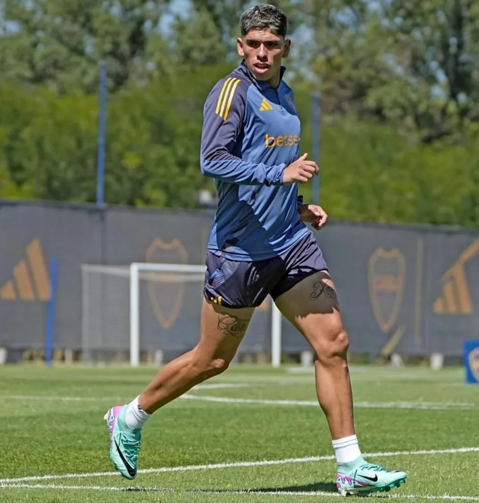 Palacios se prepara en Boca Juniors | Foto: Instagram