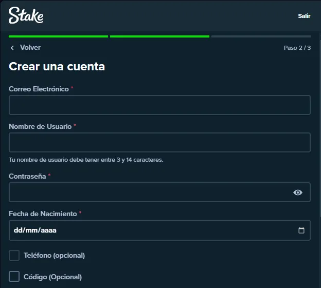 codigo promocional stake