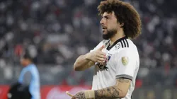 Maxi Falcón no queda ajeno al terrible suceso ocurrido en el Estadio Monumental (Foto: Felipe Zanca/Photosport)