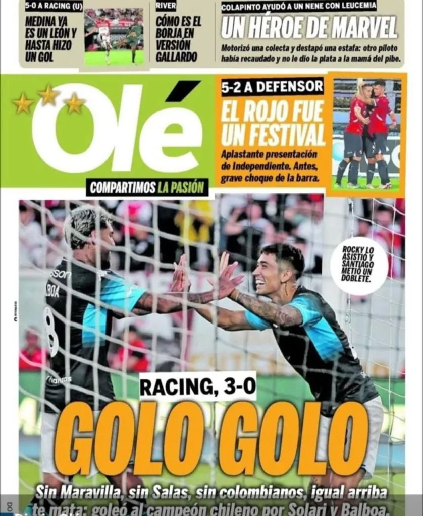 El destacado medio trasandino cargó contra los albos tras la derrota ante la “Academia”.