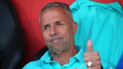 Celebra el DT de la U antes de enfrentar a Colo Colo.