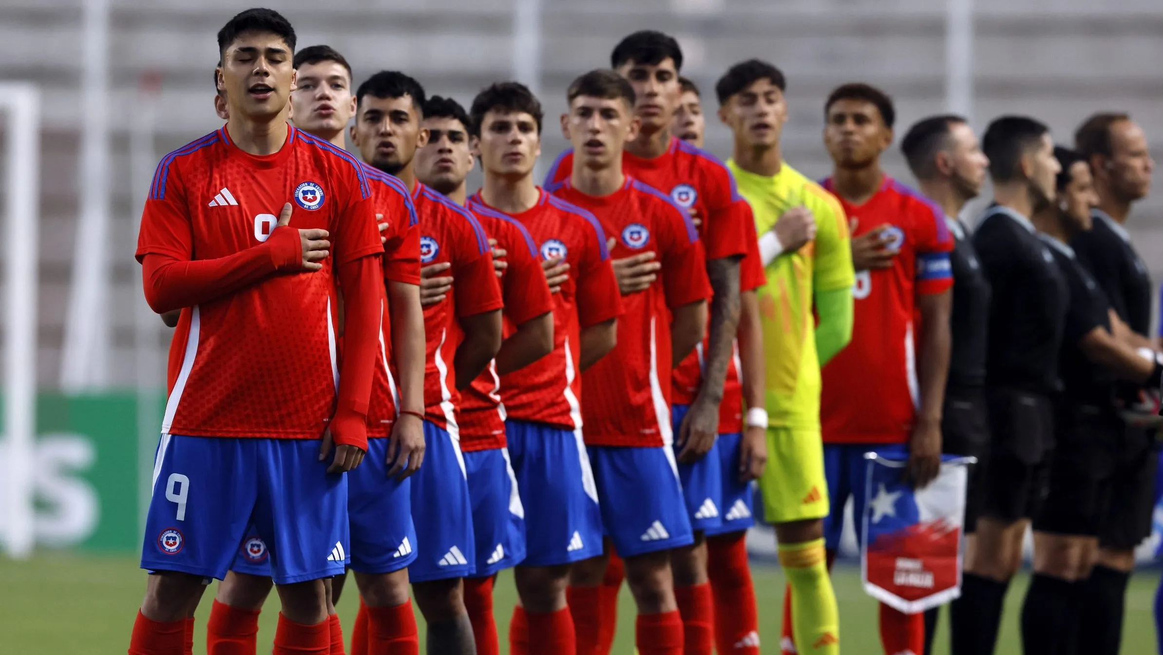 La Roja juega ante Venezuela en el Sudamericano Sub-20. (Foto: Photosport)