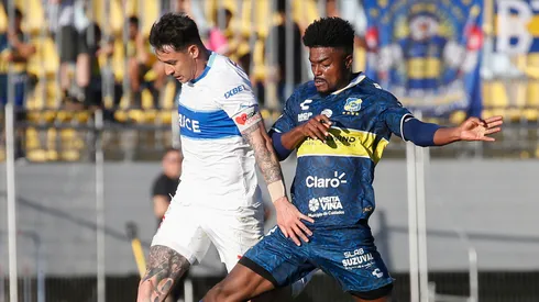 Bauermann y Zampedri en el último U. Católica vs Everton.