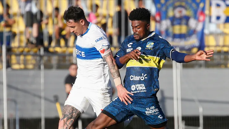 Bauermann y Zampedri en el último U. Católica vs Everton.
