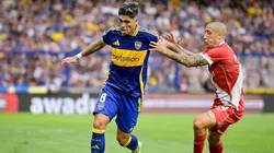 Carlos Palacios jugó todo el partido en igualdad de Boca ante Argentinos. (Foto: Getty)
