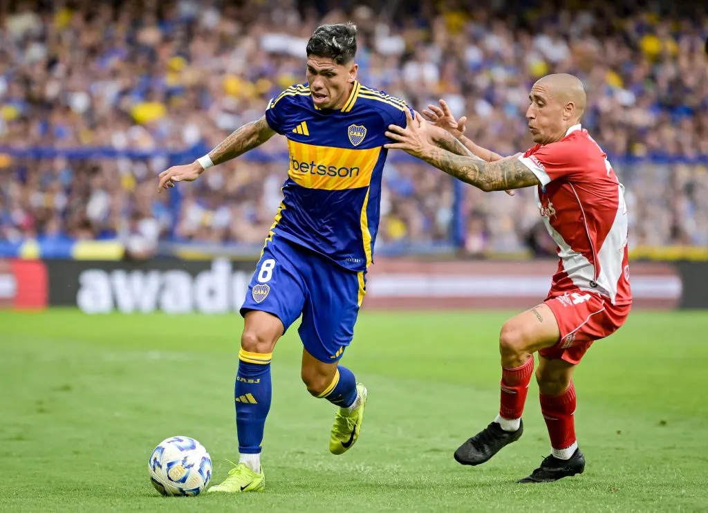 Carlos Palacios jugó todo el partido en Boca Juniors 0-0. Argentinos Juniors. (Foto: Getty)