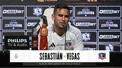Sebastián Vegas vivió una emotiva presentación en el Cacique. (Foto: Colo Colo TV)