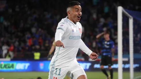 Nicolás Guerra celebra su gol contra Huachipato en el Campeonato Nacional 2024.