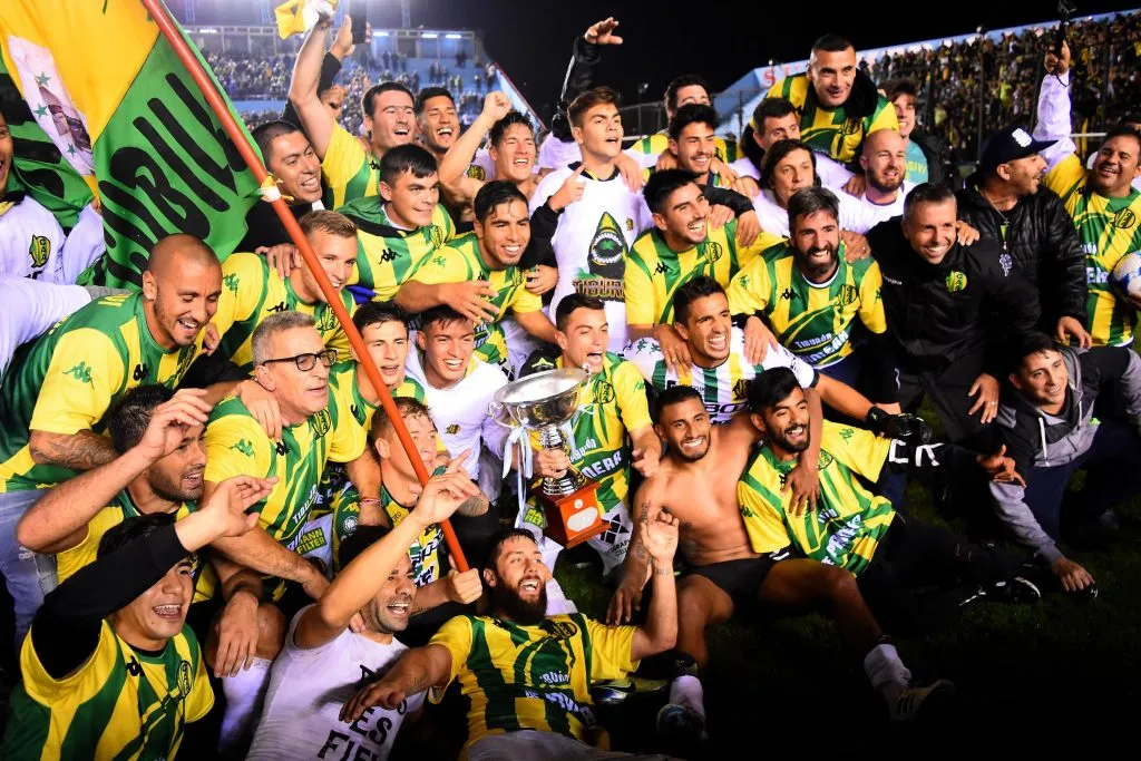 Aldosivi celebrando el título de 2018 (Archivo)