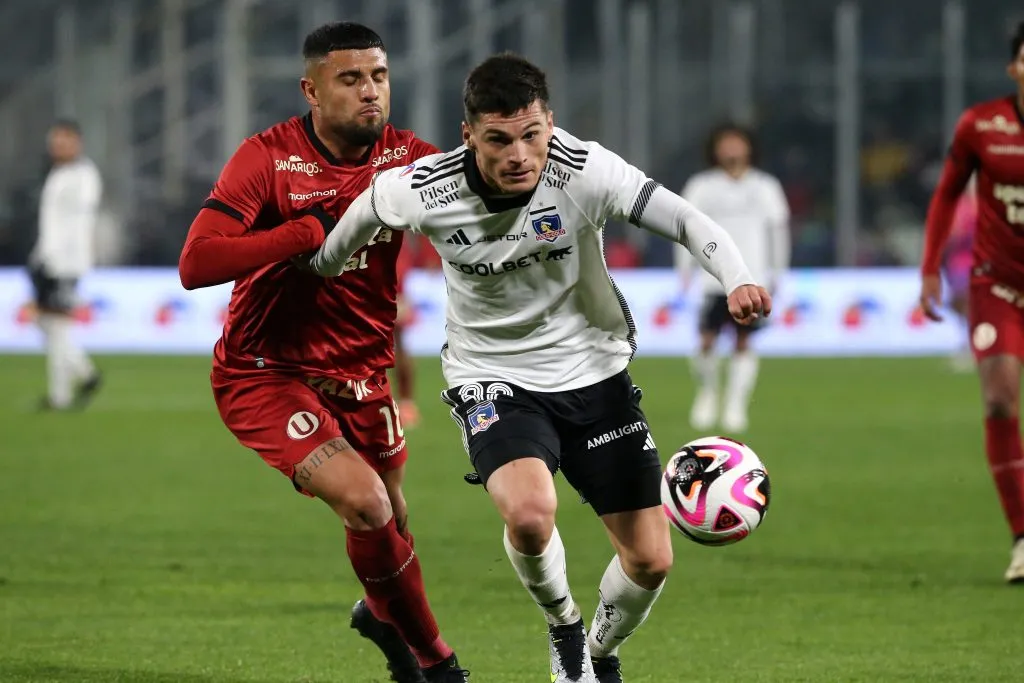 Rodrigo Urena con la camiseta de Universitario de Lima enfrentando a Colo Colo | FOTO: Javier Salvo/Photosport